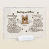 Personalized Acrylic Plaque - Gift For Pet Lover - Don&#39;t Cry Sweet Mama ARND0014