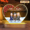 Personalized Acrylic LED Night Light - Mother&#39;s Day Gift For Mom, Grandma - Mother And Daughter Forever Linked Together ARND036
