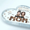 Personalized Heart-shaped Acrylic Plaque - Gift For Mom - We love you ARND005