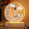 Personalized Acrylic LED Night Light - Gift For Dog Lover - I Love You To The Moon And Back ARND037