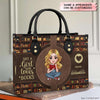 Personalized Leather Bag - Gift For Reading Lover - Just A Girl Who Loves Books ARND005