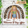 Personalized Door Sign - Gift For Office Staff - Welcome To My Office ARND0014