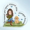 Personalized Heart-shaped Acrylic Plaque - Gift For Dog &amp; Cat Lover - The Moment Your Heart Stopped ARND018