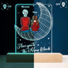 Personalized 3D LED Light Wooden Base - Gift For Grandma - I Love You To The Moon And Back ARND0014