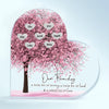 Personalized Heart-shaped Acrylic Plaque - Gift For Family - Our Family A Little Bit Of Crazy, Loud And Love ARND037