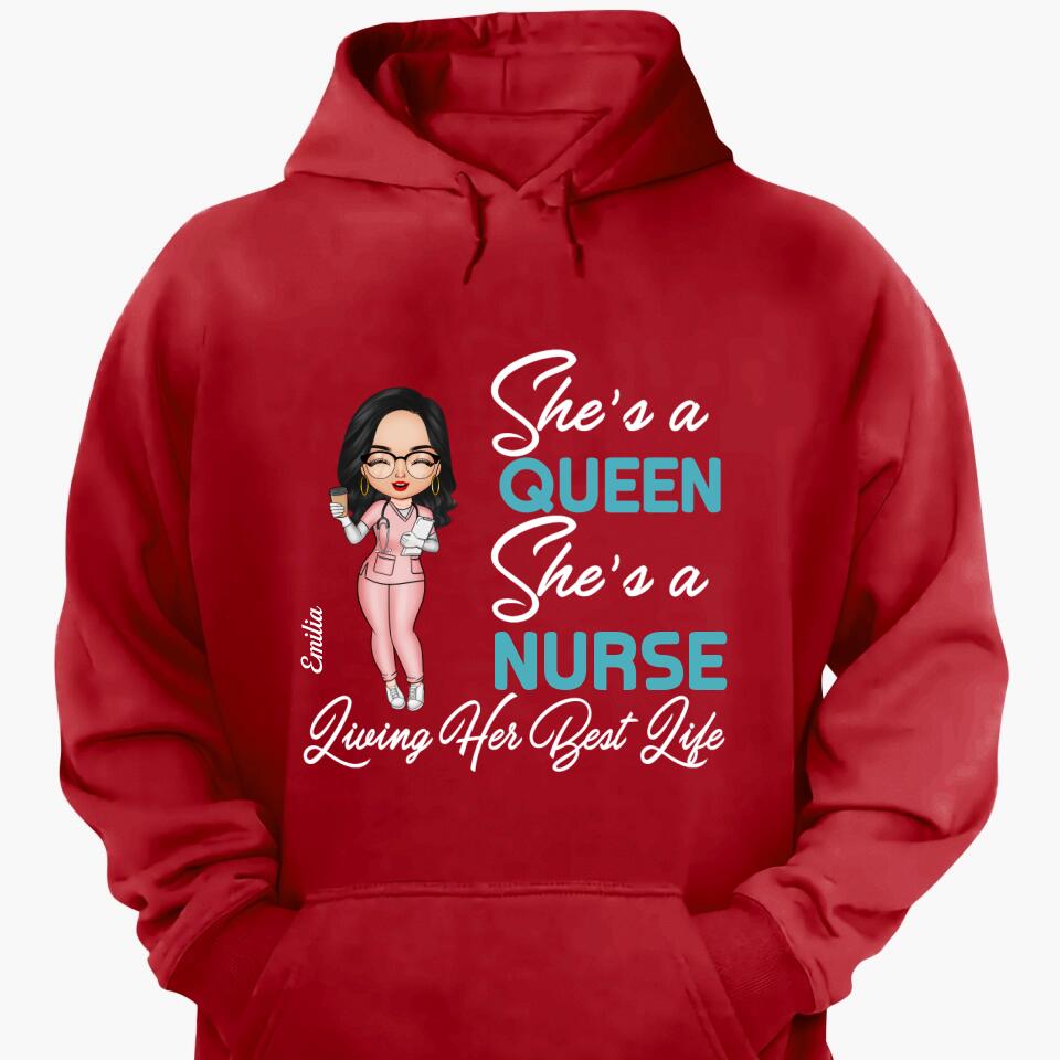 Personalized T-shirt - Gift For Nurse - Living My Best Life ARND018