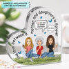 Personalized Heart-shaped Acrylic Plaque - Gift For Mom - Love Forever ARND018