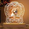 Personalized 3D LED Light Wooden Base - Gift For Dog Lover - Always On Our Minds Forever In Our Hearts Memorial ARND0014 AGCPD027