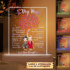 Personalized 3D LED Light Wooden Base - Gift For Mom - To My Mom, Thank You For Everything ARND037