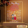 Personalized 3D LED Light Wooden Base - Gift For Mom - To My Mom, Thank You For Everything ARND037