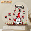 Personalized Heart-shaped Acrylic Plaque - Gift For Grandma - Grandma&#39;s Love Bugs ARND0014