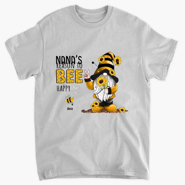 Personalized T-shirt - Gift For Grandma - Grandma's Reasons To Bee Happy ARND036