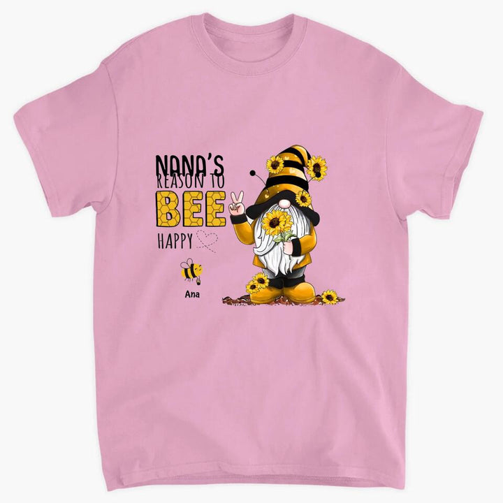 Personalized T-shirt - Gift For Grandma - Grandma's Reasons To Bee Happy ARND036