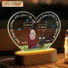 Personalized Acrylic LED Night Light - Gift For Pet Lover - The Moment Your Heart Stopped ARND0014
