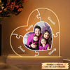 Personalized 3D LED Light Wooden Base - Gift For Family Member - Together We Make A Family ARND037