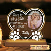Personalized 3D LED Light Wooden Base - Gift For Dog Lover - Once By My Side Forever In My Heart ARND037