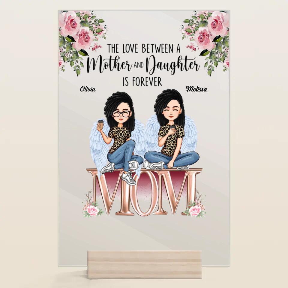 Personalized Acrylic Plaque - Gift For Mom - Forever Linked Together ARND018