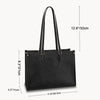 Personalized Leather Bag - Gift For Nurse - Messy Bun Coffee Scrubs ARND018