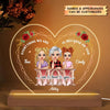 Personalized 3D LED Light Wooden Base - Gift For Mom - Everything We Are Is Because Of You ARND0014