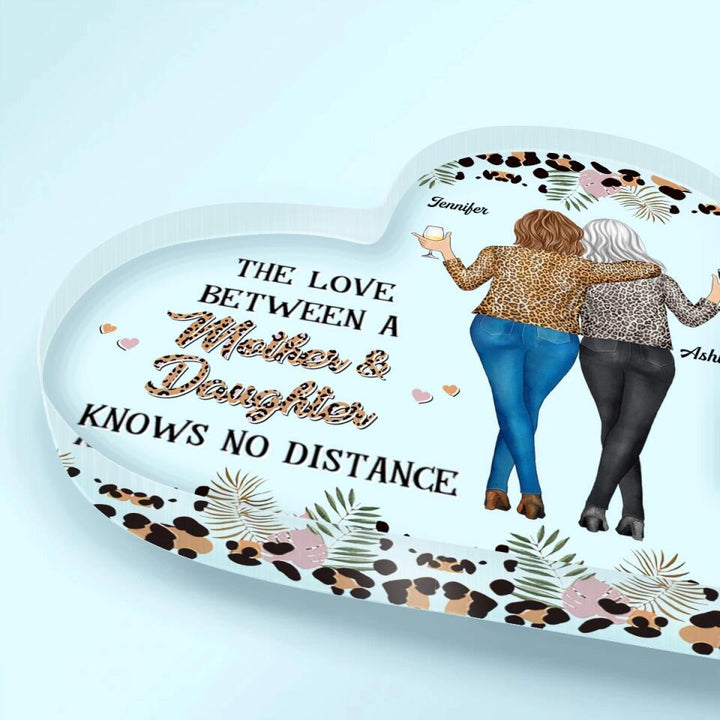 Personalized Heart-shaped Acrylic Plaque - Gift For Mom - Mom I Love You ARND018