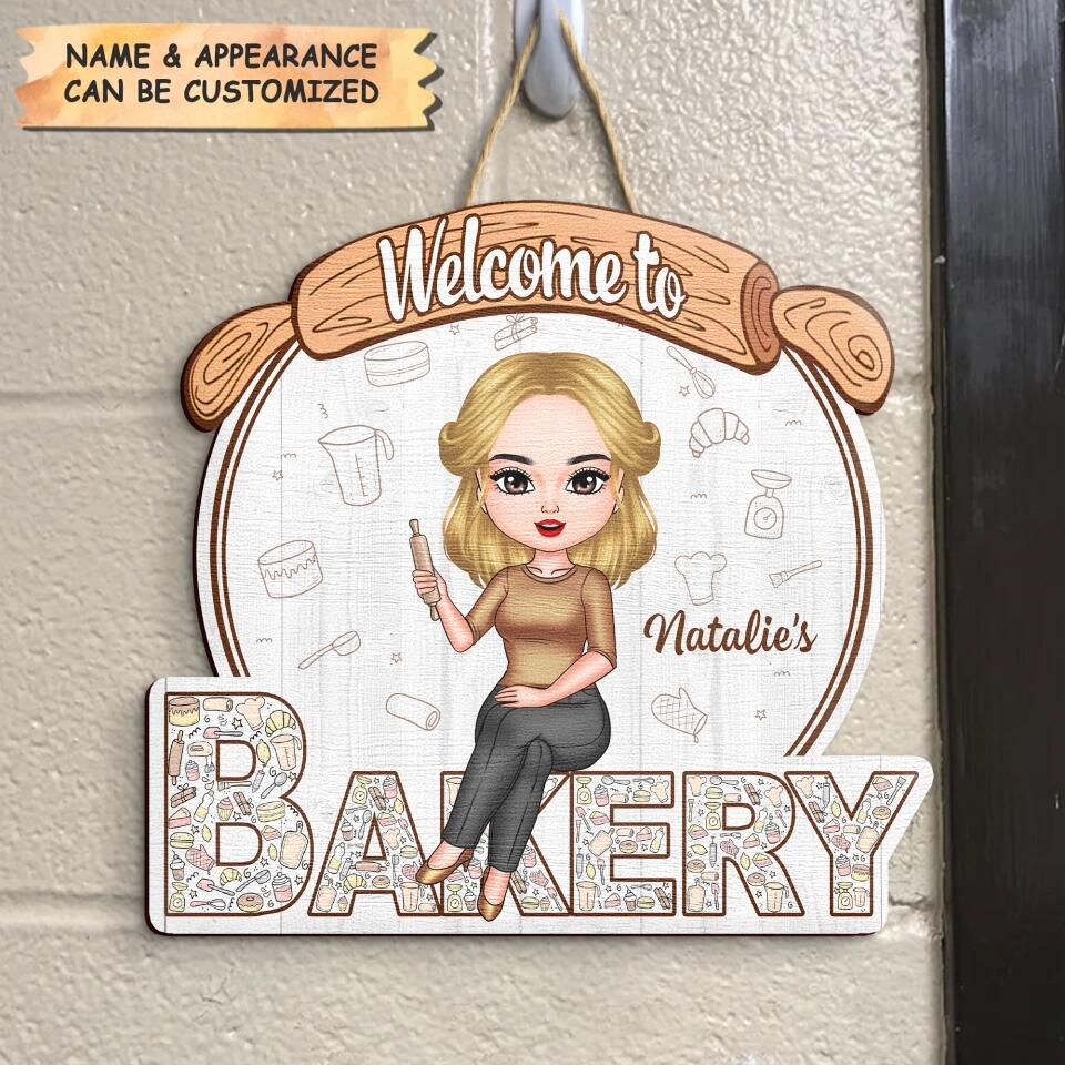 Personalized Door Sign - Gift For Baking Lover - Welcome To My Bakery ARND018