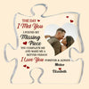 Personalized Puzzle Acrylic Plaque - Gift For Couple - The Day I Met You ARND036