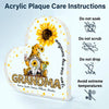 Personalized Heart-shaped Acrylic Plaque - Gift For Grandma - You Are My Sunshine ARND0014