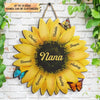 Personalized Door Sign - Gift For Grandma - Grandma&#39;s Flower ARND036