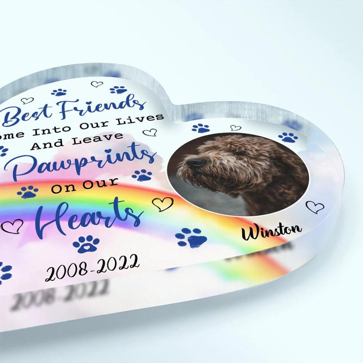 Personalized Heart-shaped Acrylic Plaque - Gift For Dog Lover - If Love Alone Could Have Kept You Here You Would Live Forever ARND037