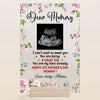 Personalized Acrylic Plaque - Gift For Mom - Dear Mommy, I Can&#39;t Wait To Meet You ARND037