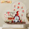 Personalized Heart-shaped Acrylic Plaque - Gift For Grandma - I Love Being A Nana ARND0014