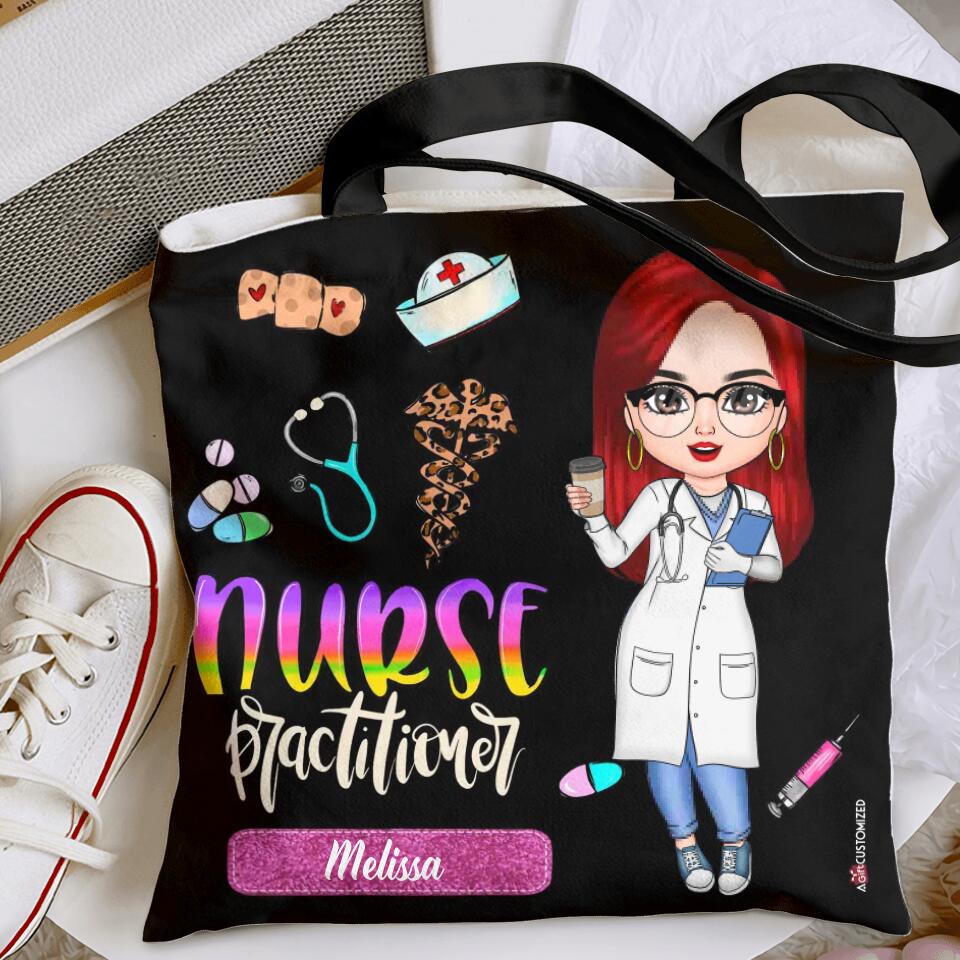 Personalized Tote Bag - Gift For Nurse - Nurse Practitioner ARND0014