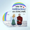 Personalized Heart-shaped Acrylic Plaque - Gift For Family Member - We Wish The Rainbow Bridge Had Visiting Hours ARND018
