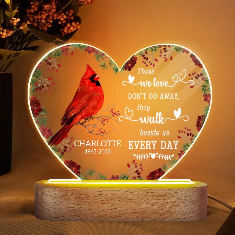 Personalized Acrylic LED Night Light - Gift For Memorial - Those We Love Don't Go Away ARND0014