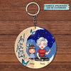 Personalized Keychain - Gift For Grandma - I Love You To The Moon And Back ARND036