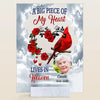 Personalized Acrylic Plaque - Gift For Family Member - A Big Piece Of My Heart ARND0014