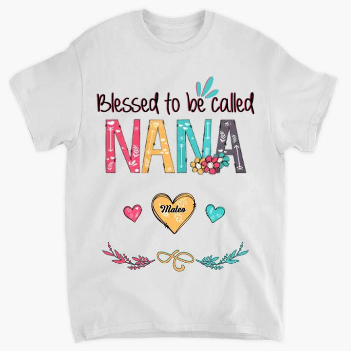 Personalized T-shirt - Gift For Grandma - Blessed To Be Called Grandma ARND036