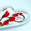 Personalized Heart-shaped Acrylic Plaque - Memorial Gift For Family Member - A Big Piece Of My Heart Lives In Heaven ARND037
