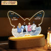 Personalized Acrylic LED Night Light - Gift For Family - They Walk Beside Us Every Day ARND036