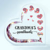 Personalized Heart-shaped Acrylic Plaque - Gift For Grandma - Grandma&#39;s Sweethearts ARND037