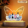 Personalized Acrylic LED Night Light - Gift For Family - They Walk Beside Us Every Day ARND036