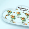 Personalized Heart-shaped Acrylic Plaque - Gift For Grandma - Granny&#39;s Garden ARND037