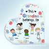 Personalized Heart-shaped Acrylic Plaque - Gift For Mom &amp; Grandma - This Grandma Belongs To ARND018