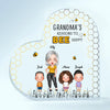 Personalized Heart-shaped Acrylic Plaque - Gift For Grandma - Reasons To Bee Happy ARND0014