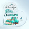 Personalized Heart-shaped Acrylic Plaque - Gift For Grandma - I Love Being Grandma ARND018