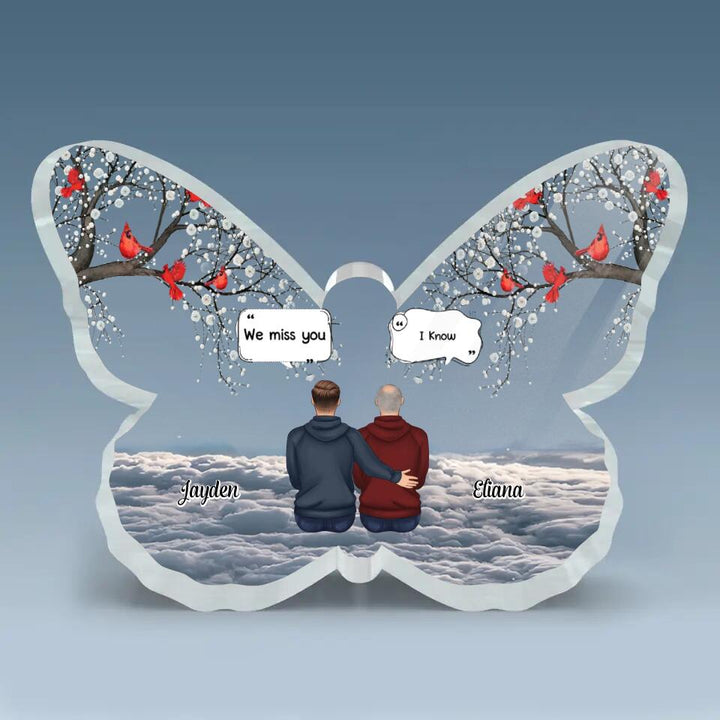 Personalized Butterfly Acrylic Plaque - Gift For Family Member - Forever In My Heart ARND037