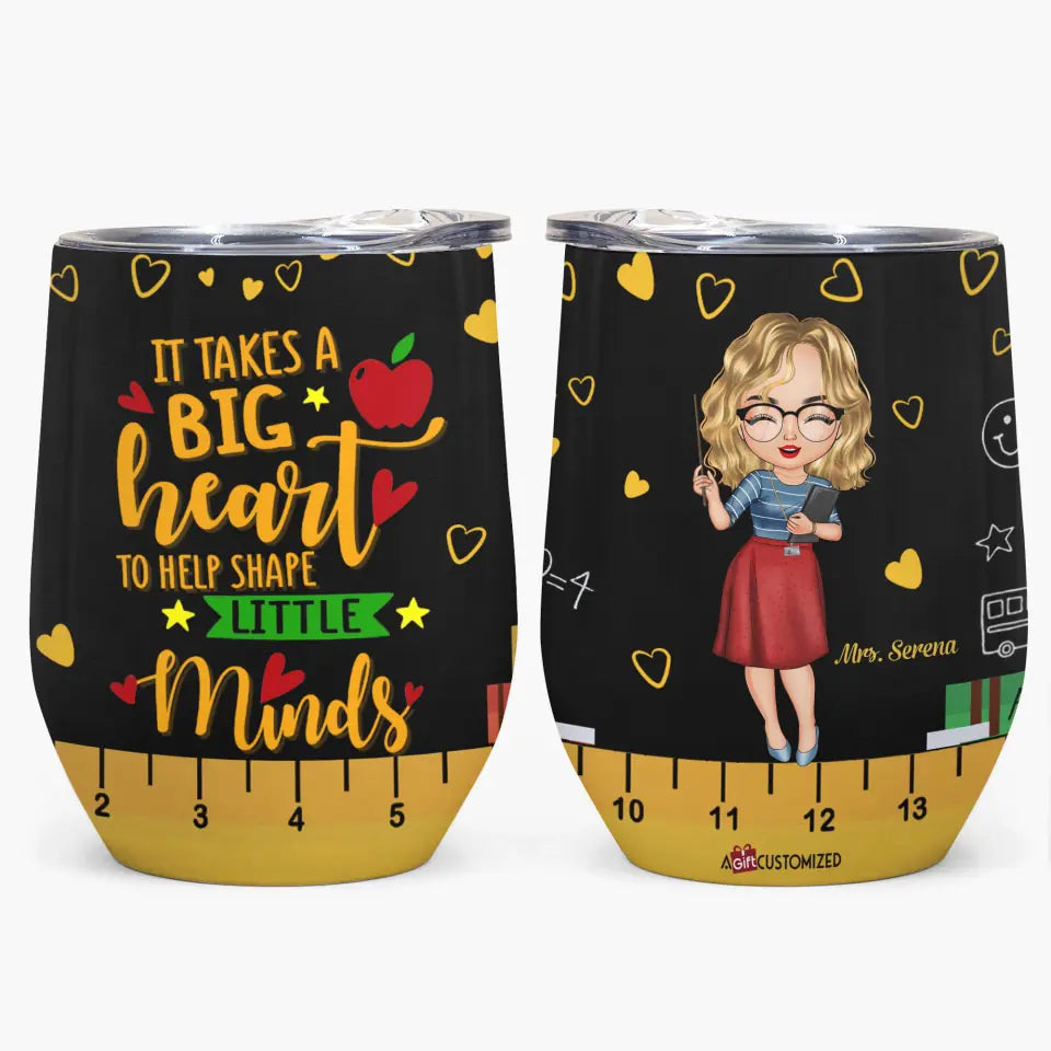 Personalized Wine Tumbler - Gift For Teacher - Being A Teacher ARND018