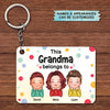 Personalized Keychain - Gift For Grandma - This Grandma Belongs To ARND0014