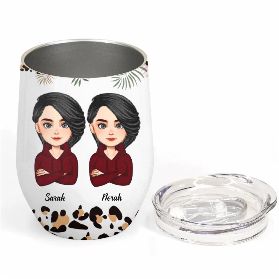 Personalized Wine Tumbler - Gift For Mom - Like Mother Like Daughter ARND037