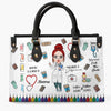 Personalized Leather Bag - Gift For Nurse - Nurses Call The Shots ARND018